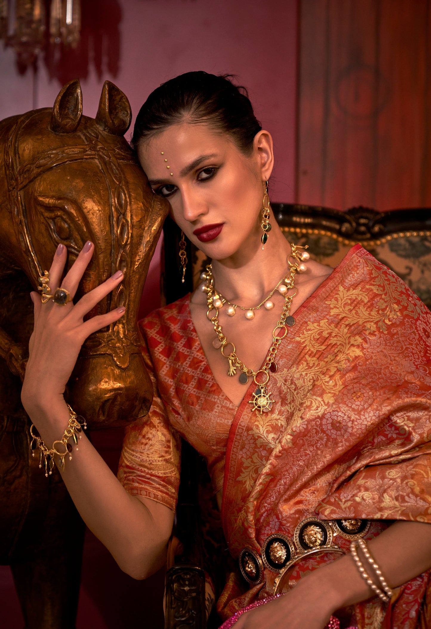 Indira Two Toned Silk Saree -8 Colours