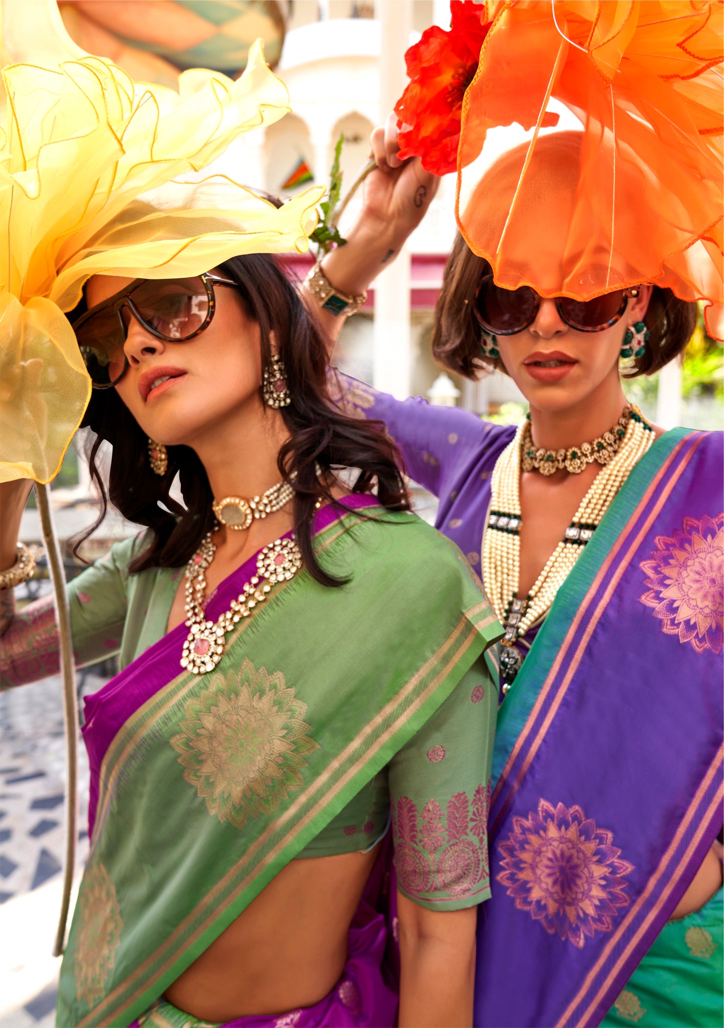 Tarini Two Tone Silk Saree - 6 Colours