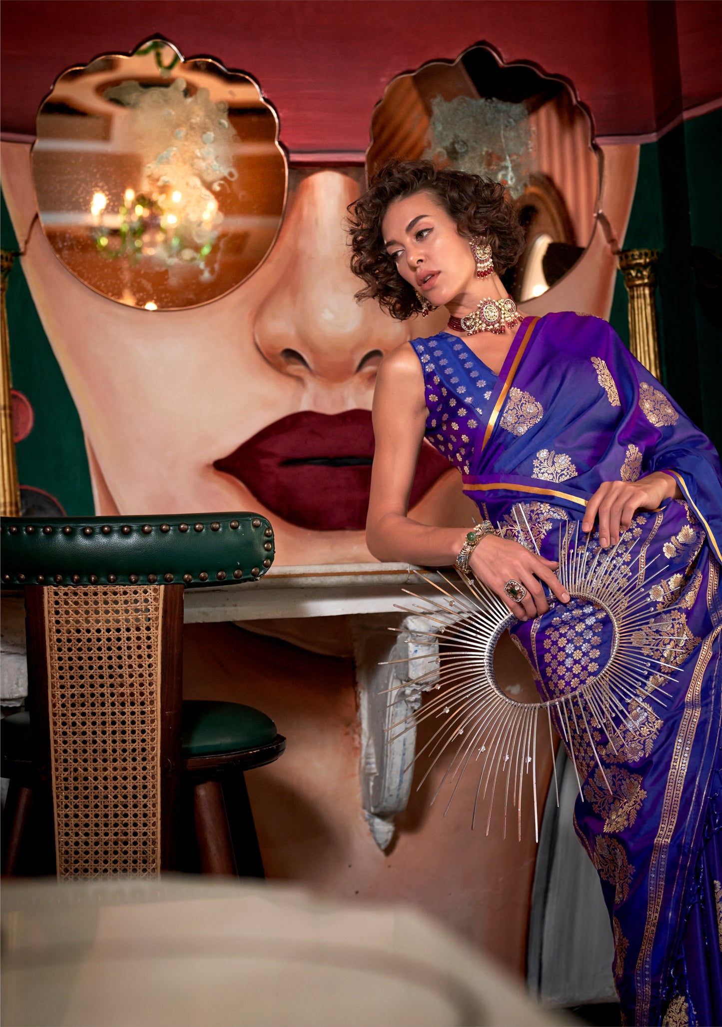 Aarohi Pure Satin Silk Saree - 6 Colours