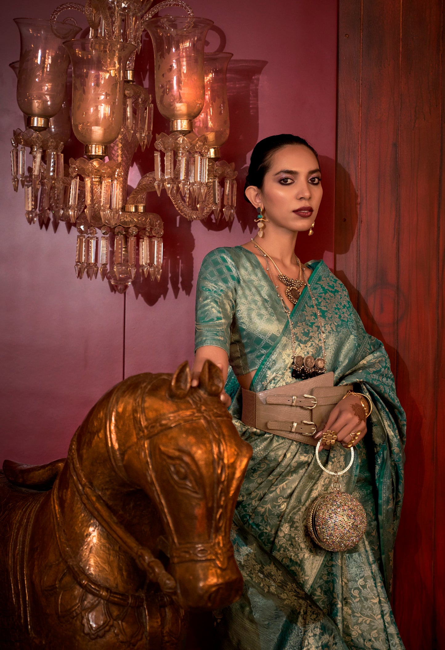 Indira Two Toned Silk Saree -8 Colours