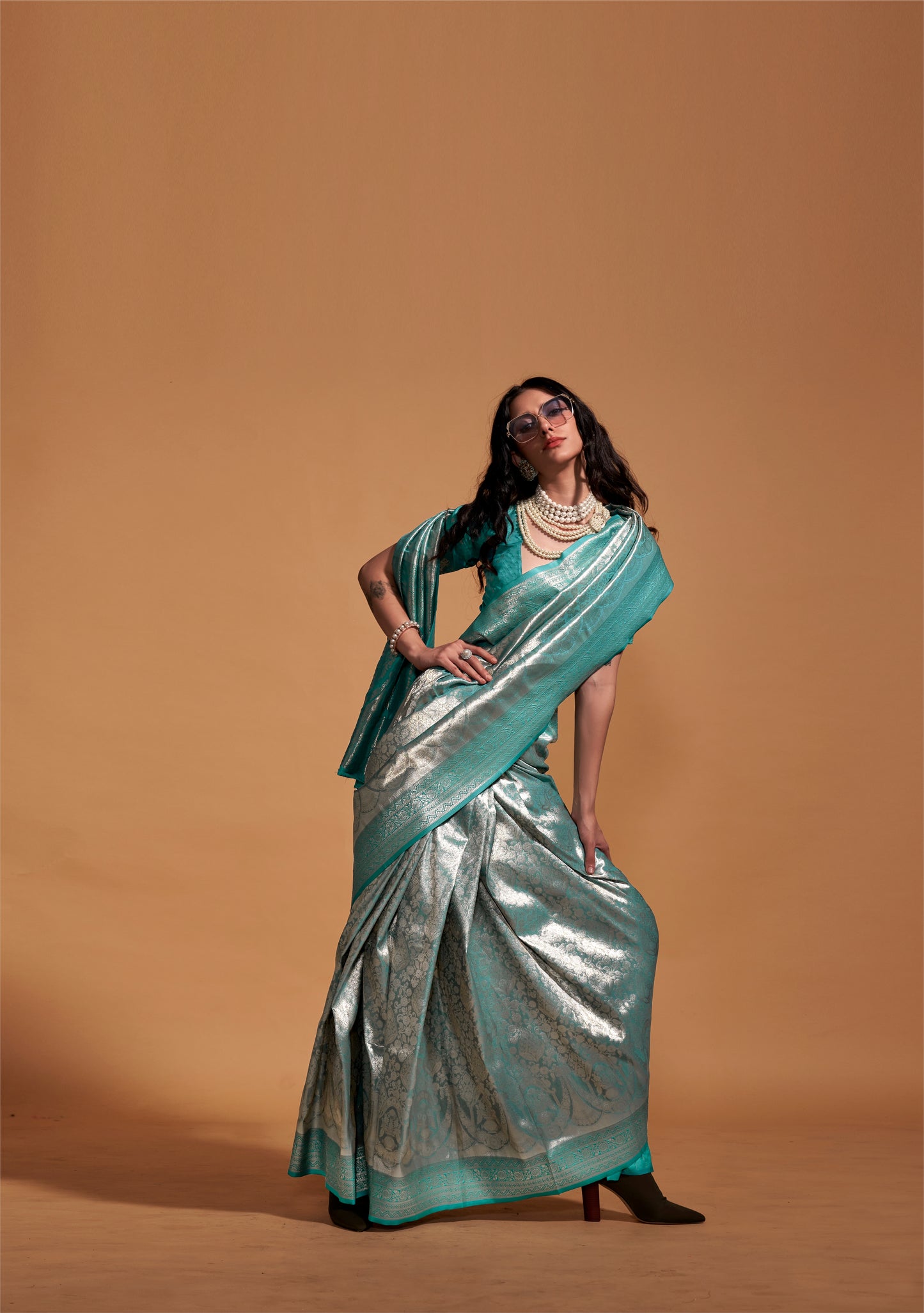 Vanya Green Kanjivaram Silk Saree