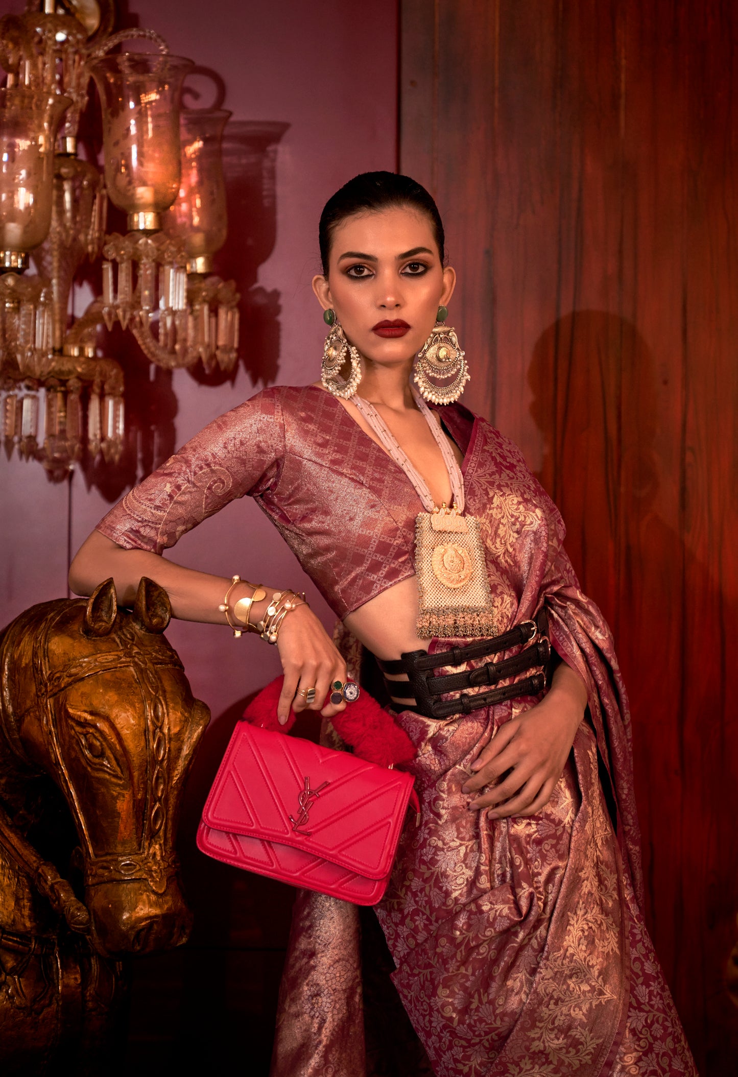 Indira Two Toned Silk Saree -8 Colours