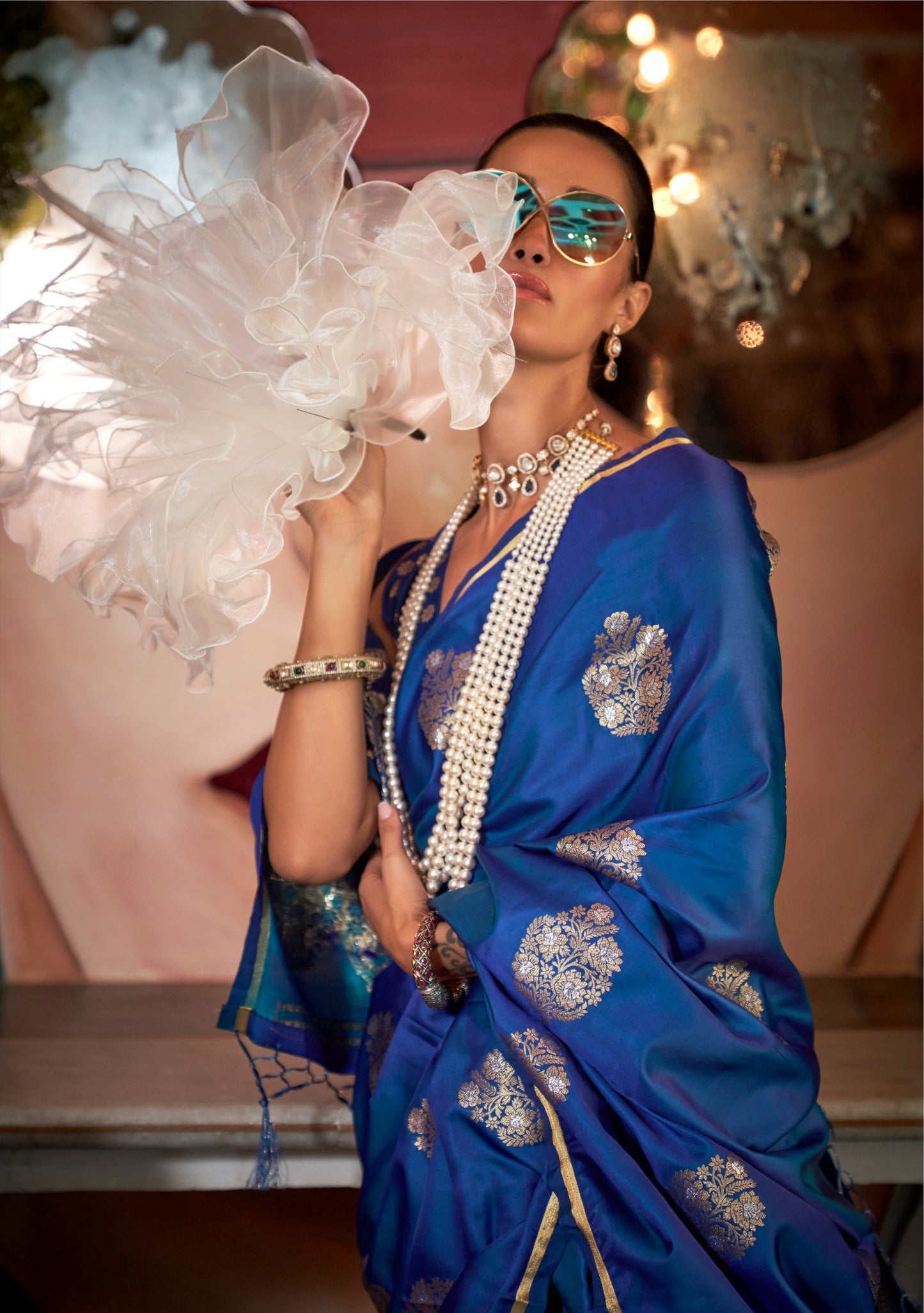 Aarohi Pure Satin Silk Saree - 6 Colours