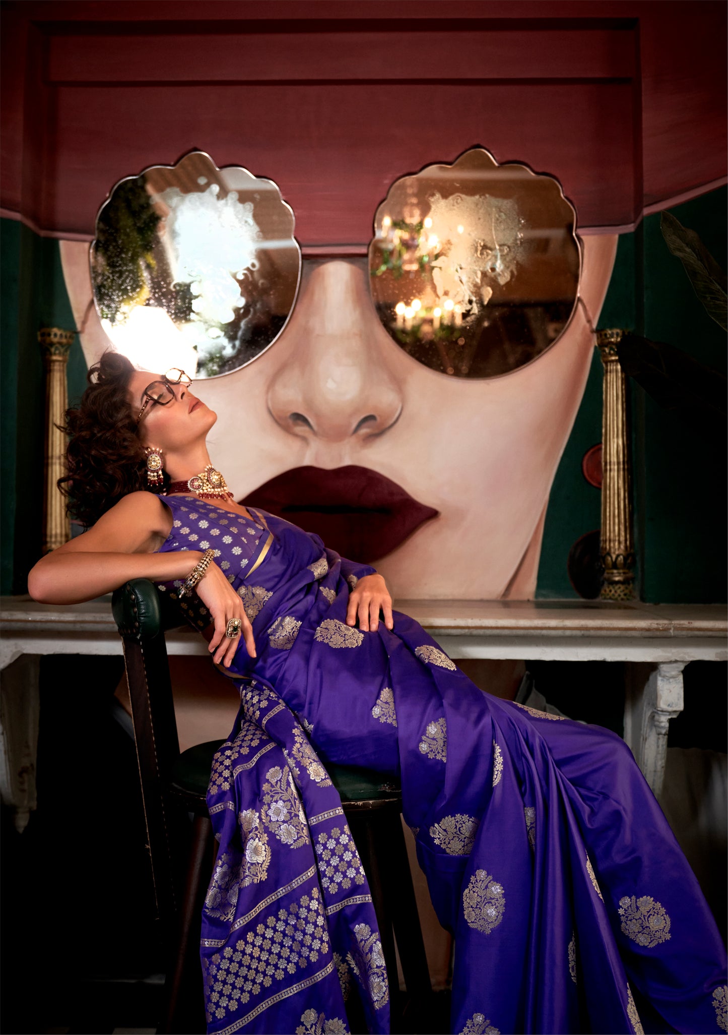 Aarohi Pure Satin Silk Saree - 6 Colours