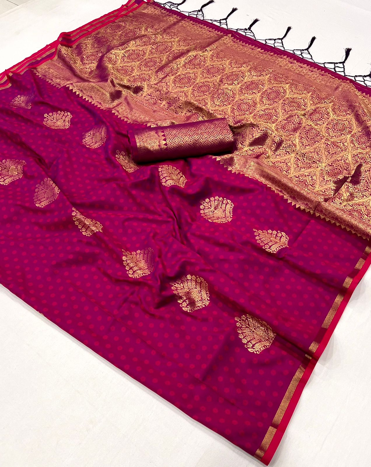 Ishani Purple Silk Saree