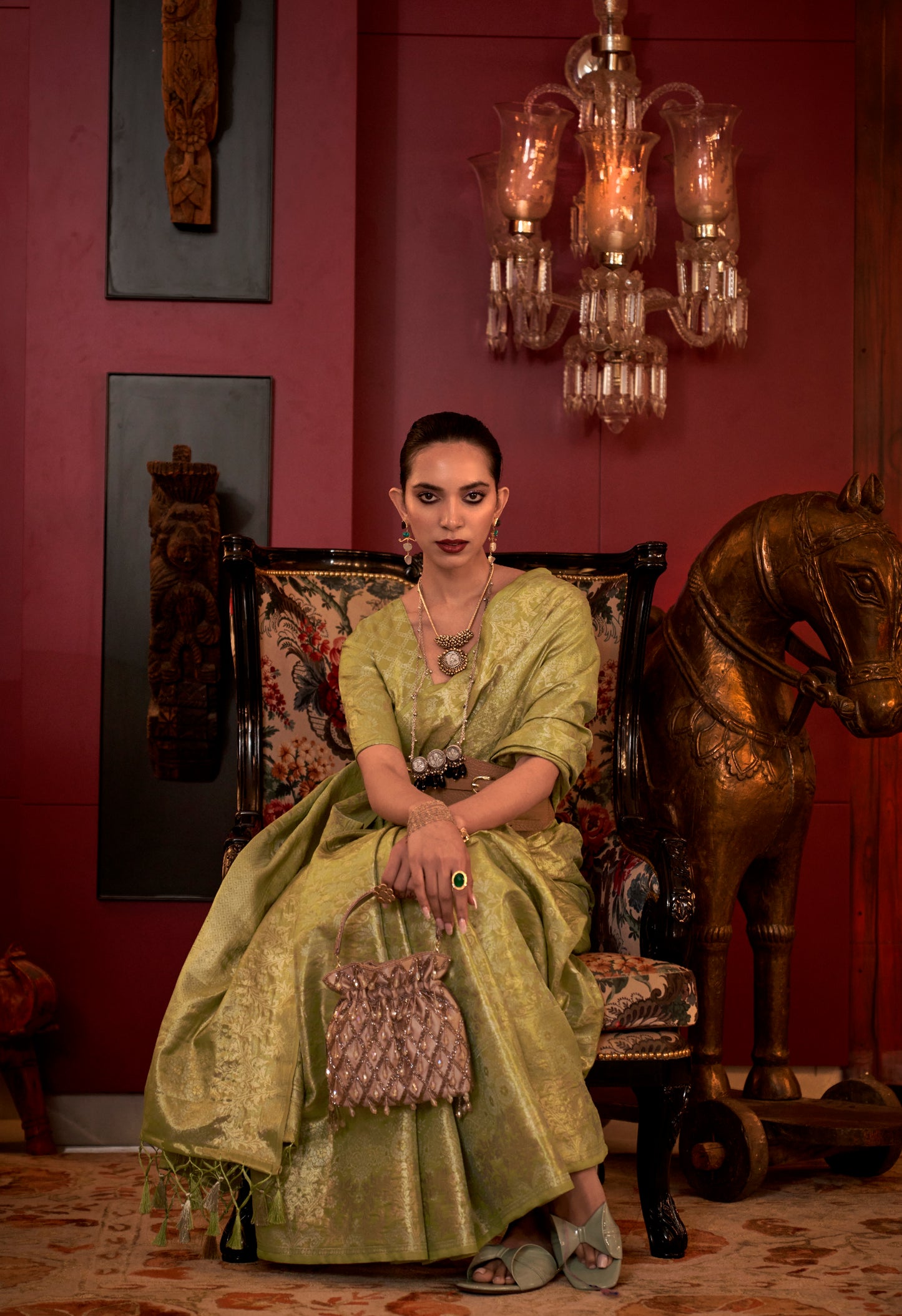 Indira Two Toned Silk Saree -8 Colours