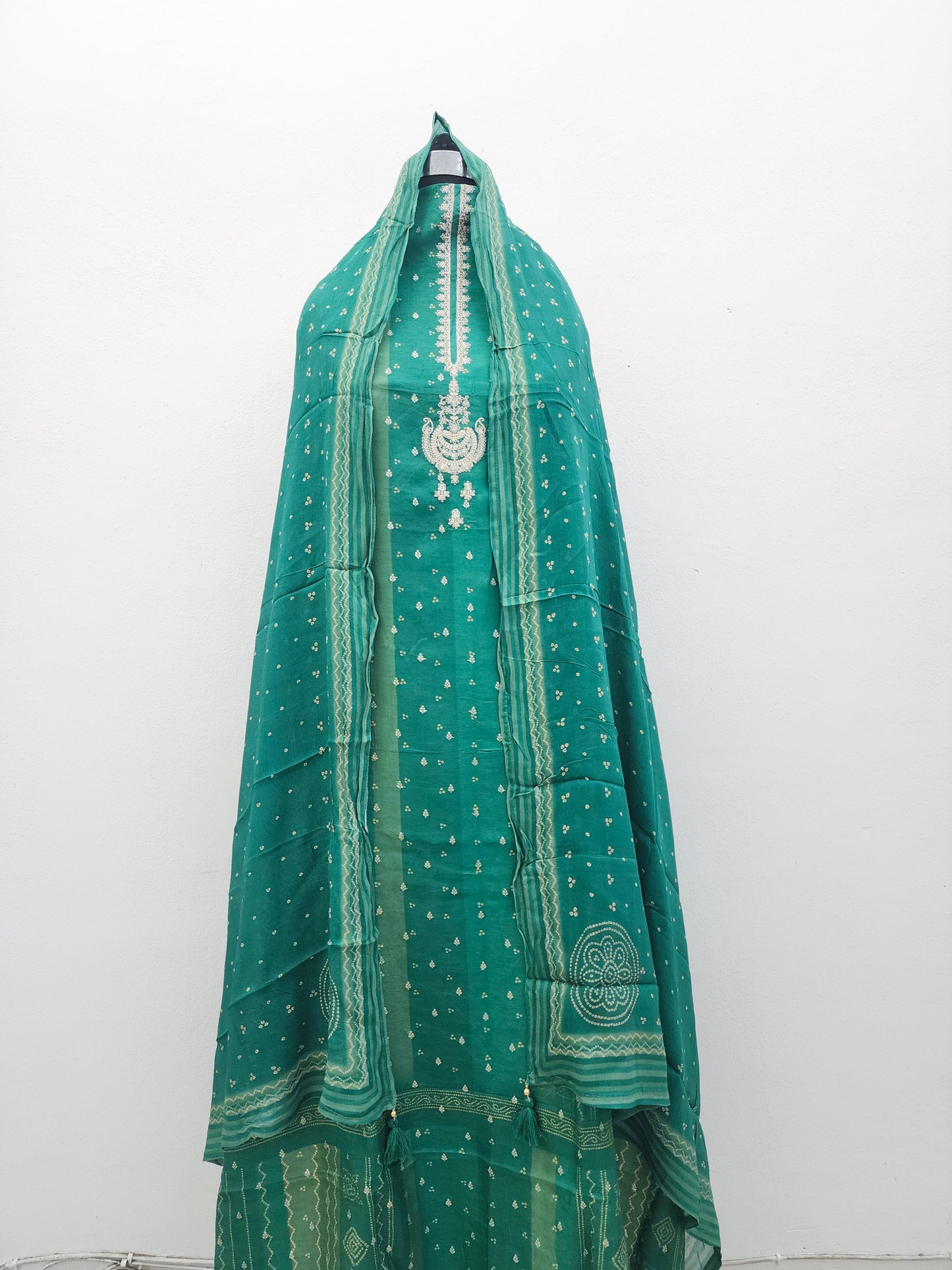 Green Silk Suit