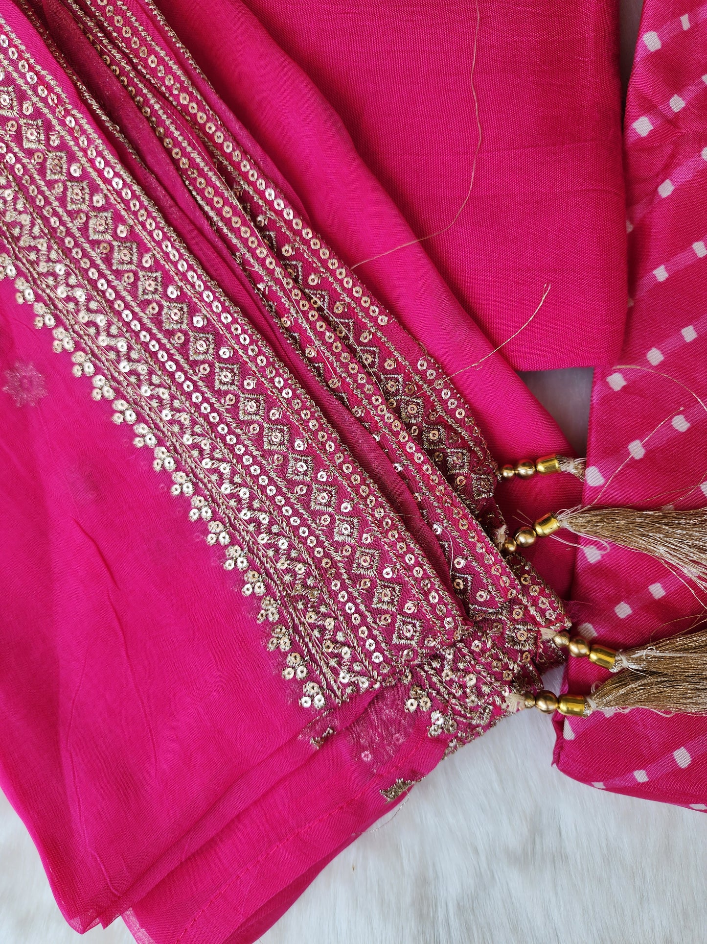Pink Silk Suit