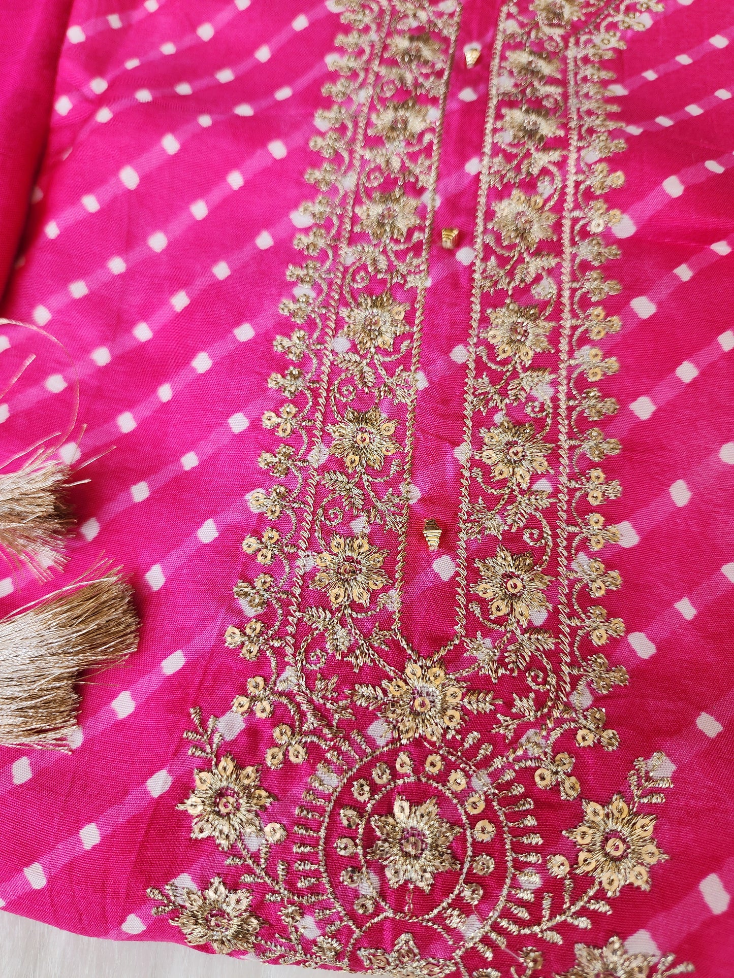 Pink Silk Suit