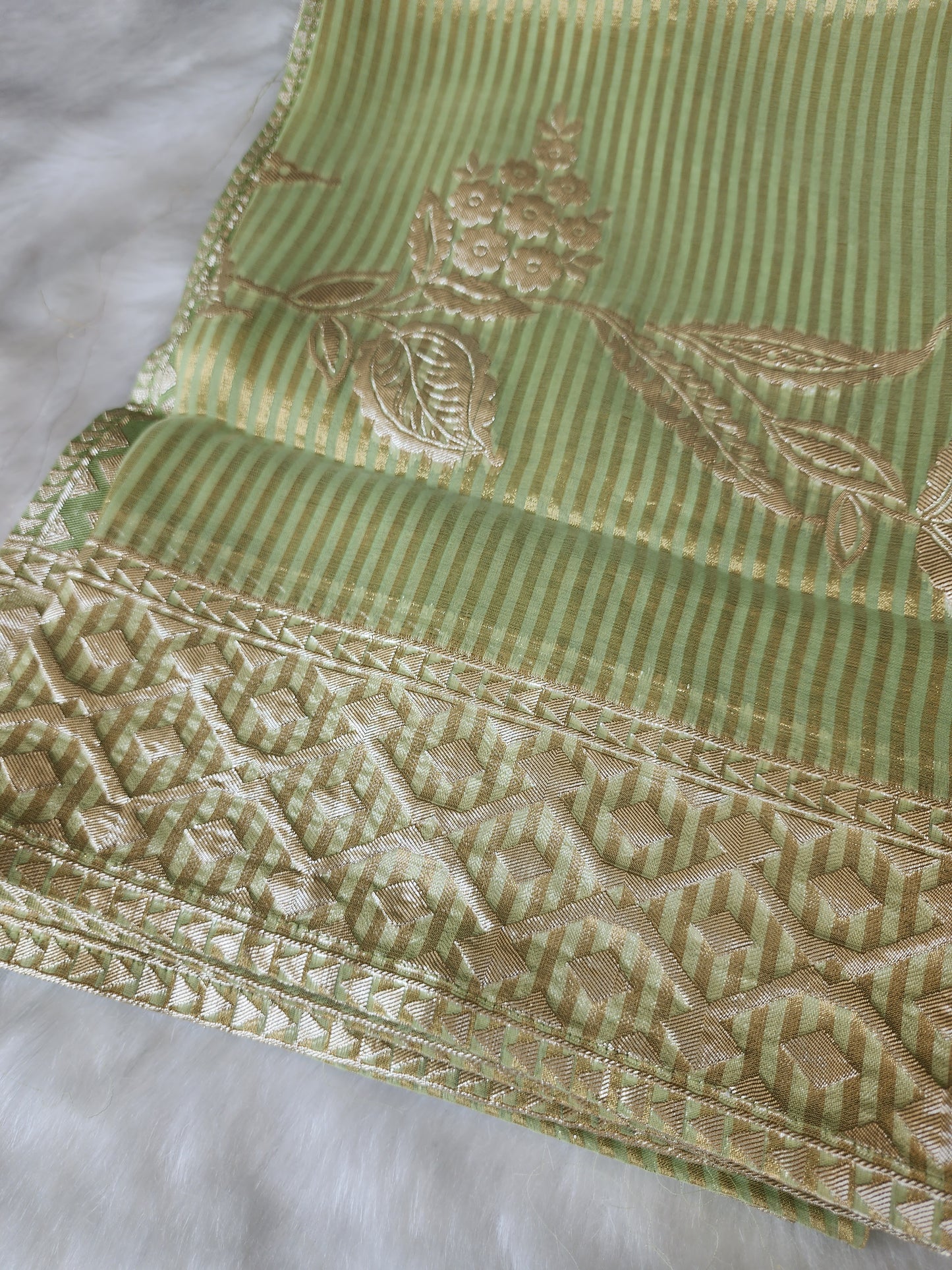 Green Shimmer Tissue Suit