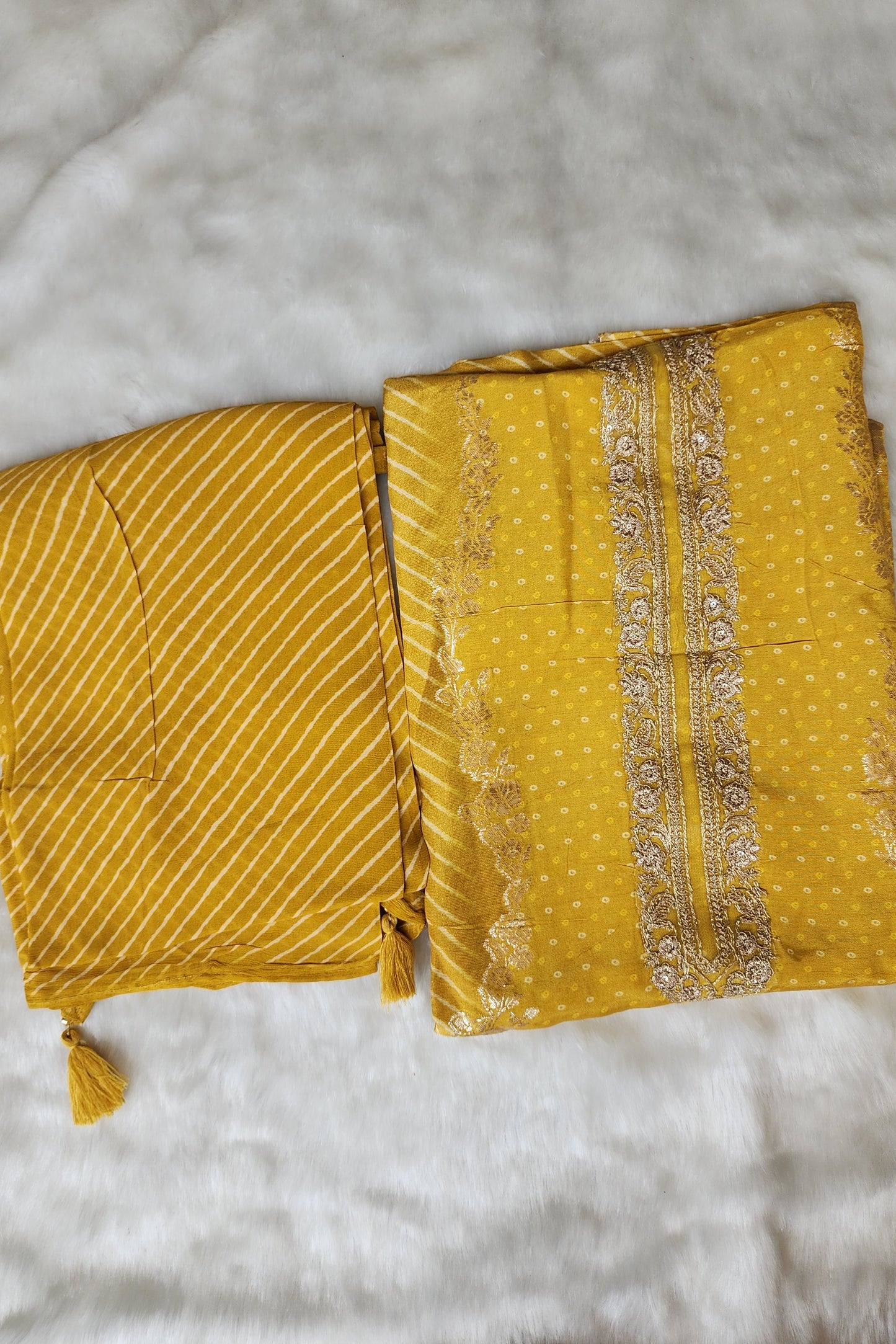 Yellow Silk Suit