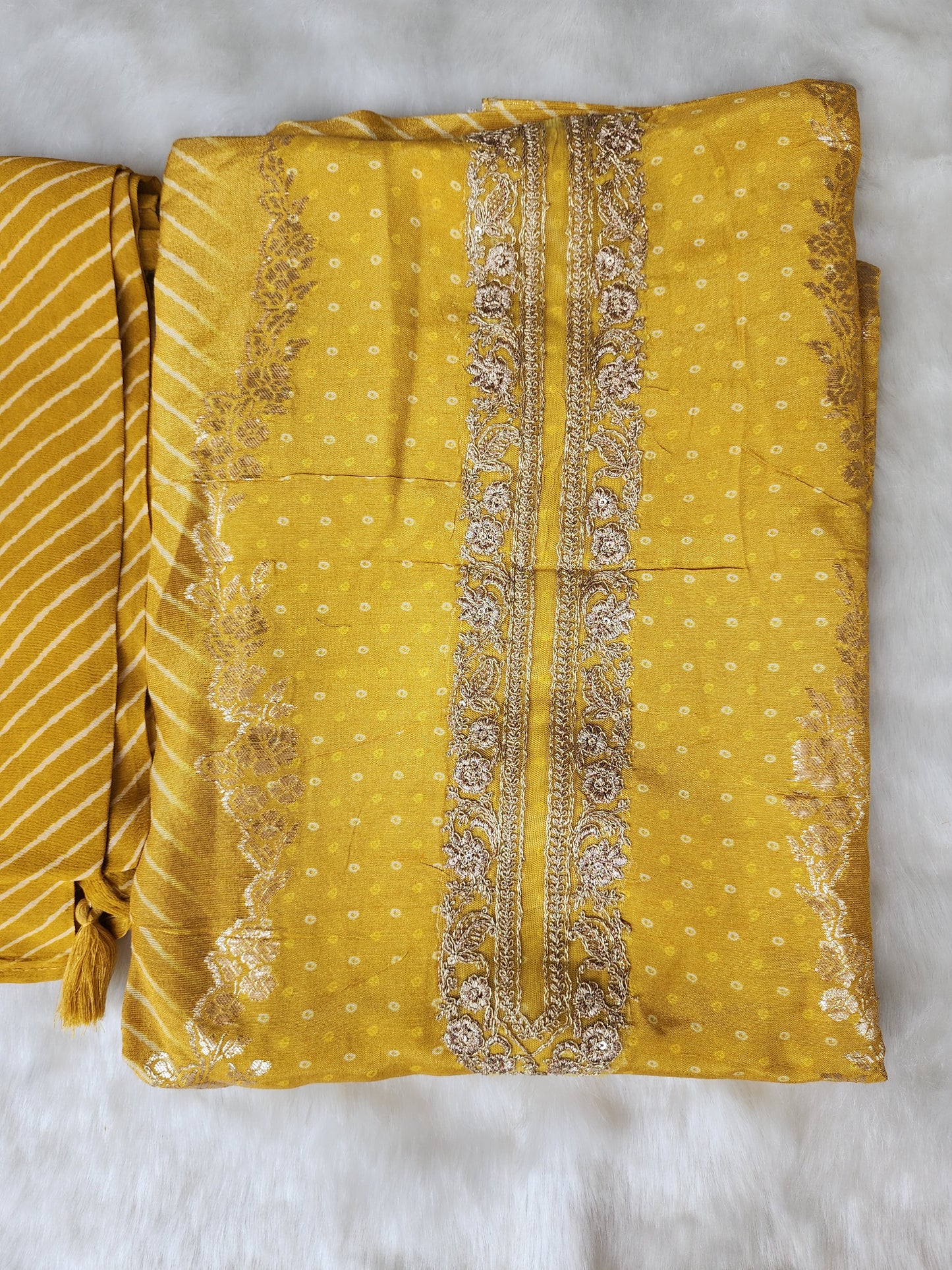 Yellow Silk Suit