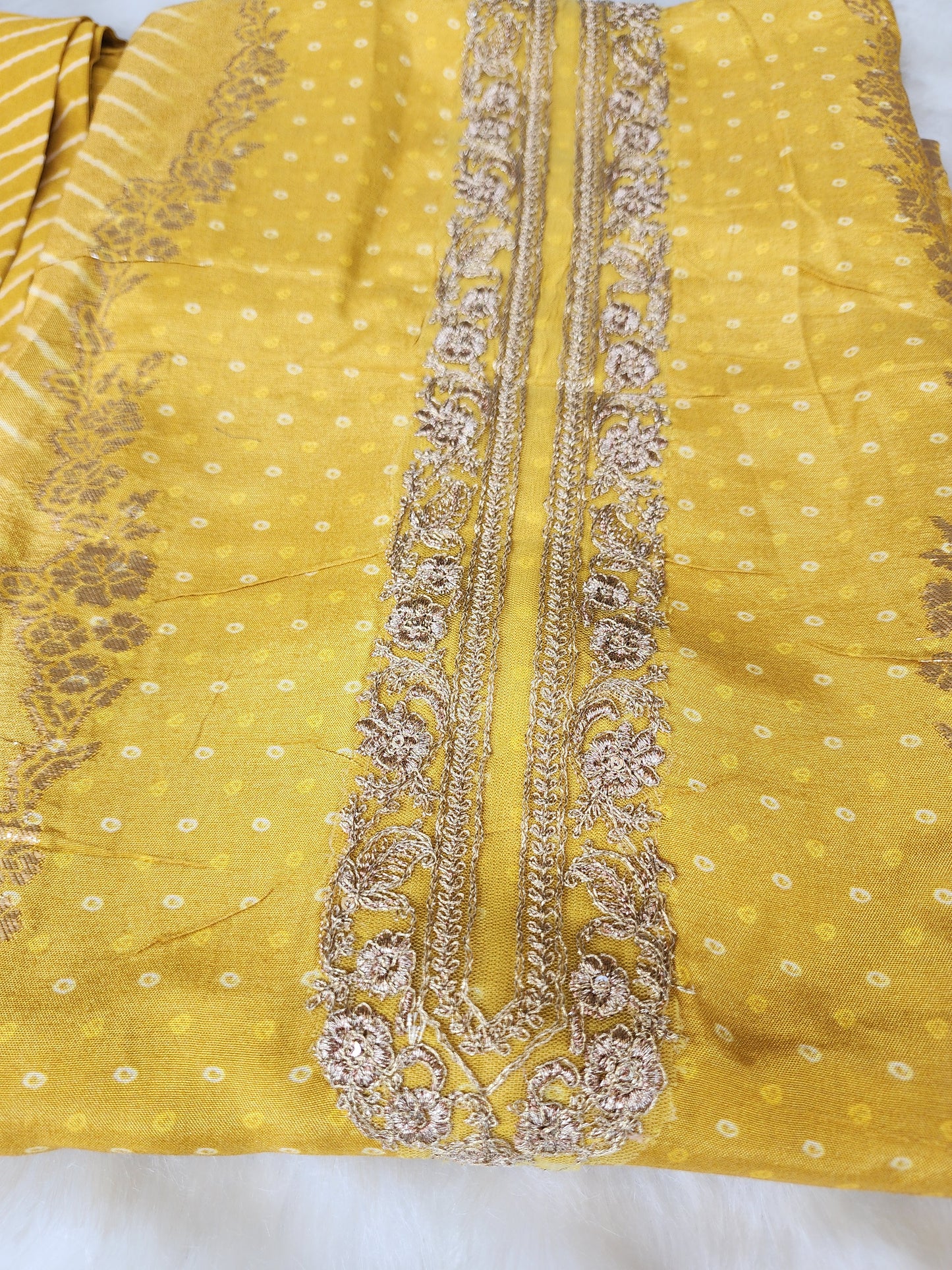 Yellow Silk Suit
