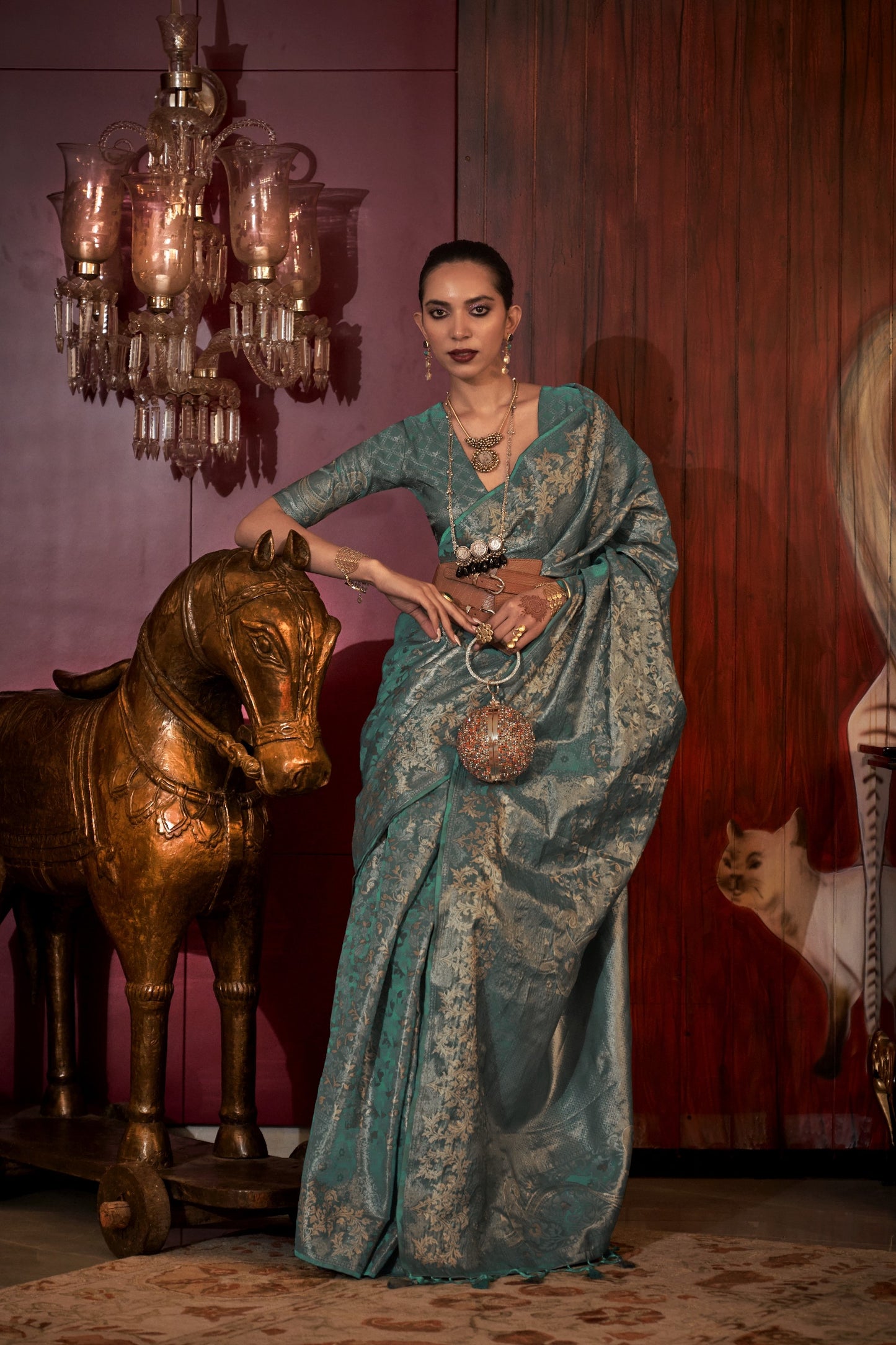 Indira Two Toned Silk Saree -8 Colours