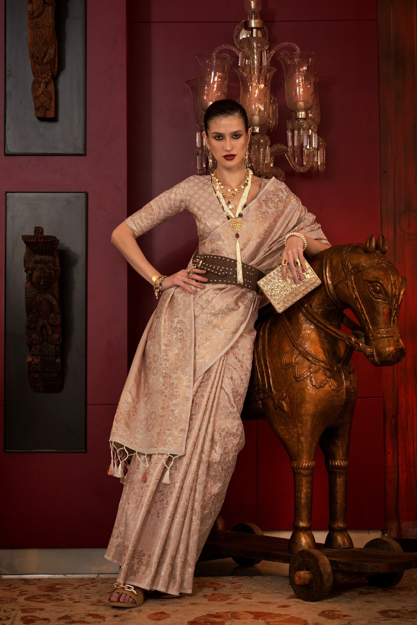 Indira Two Toned Silk Saree -8 Colours