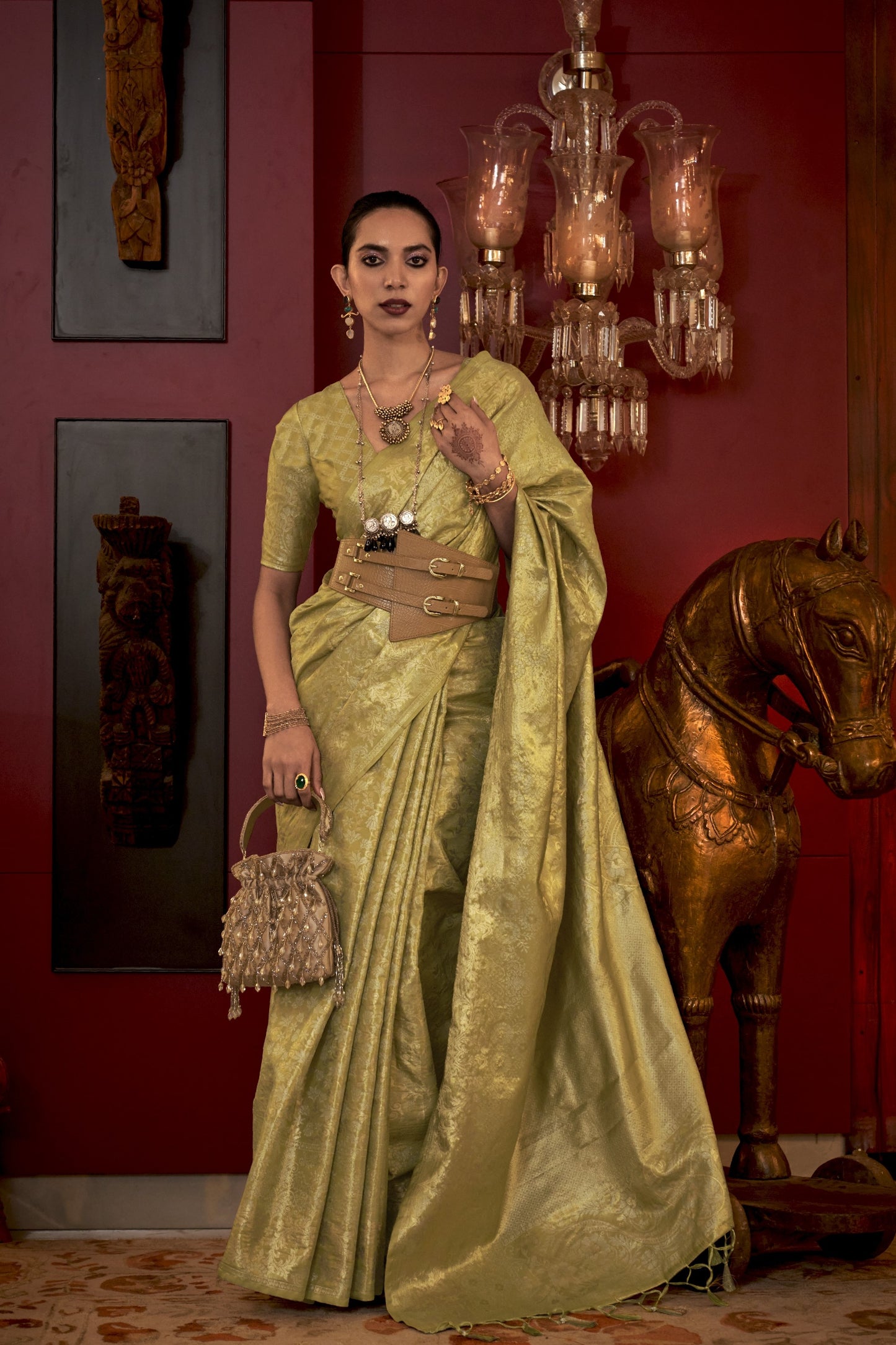 Indira Two Toned Silk Saree -8 Colours