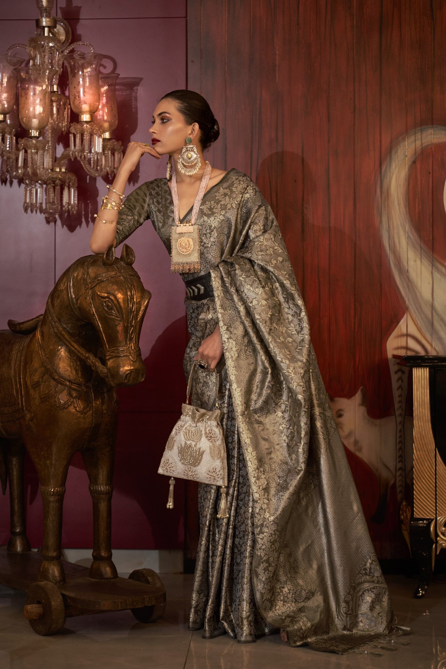 Indira Two Toned Silk Saree -8 Colours