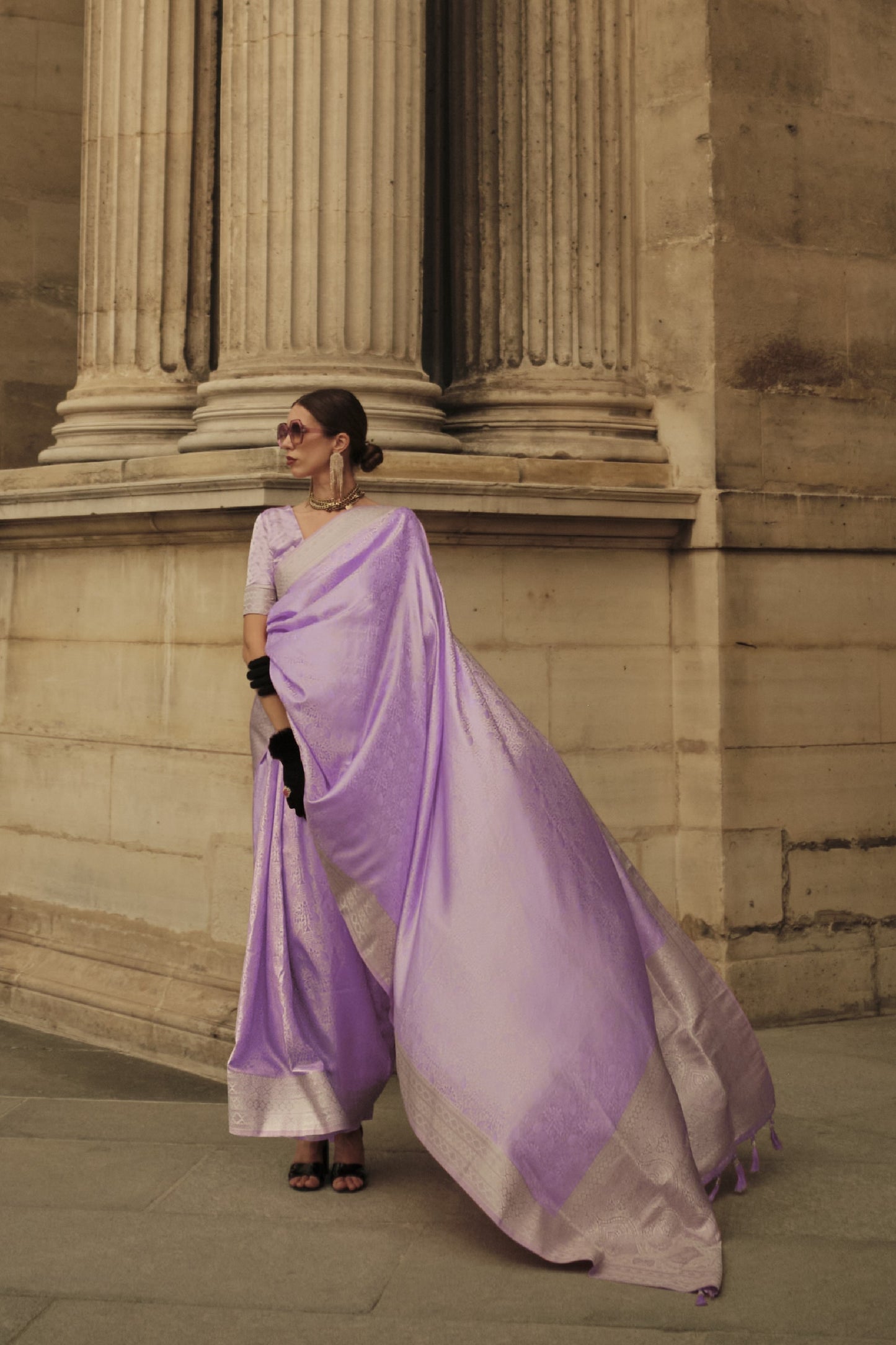 Trishna Pure Satin Silk Saree - 6 Colours