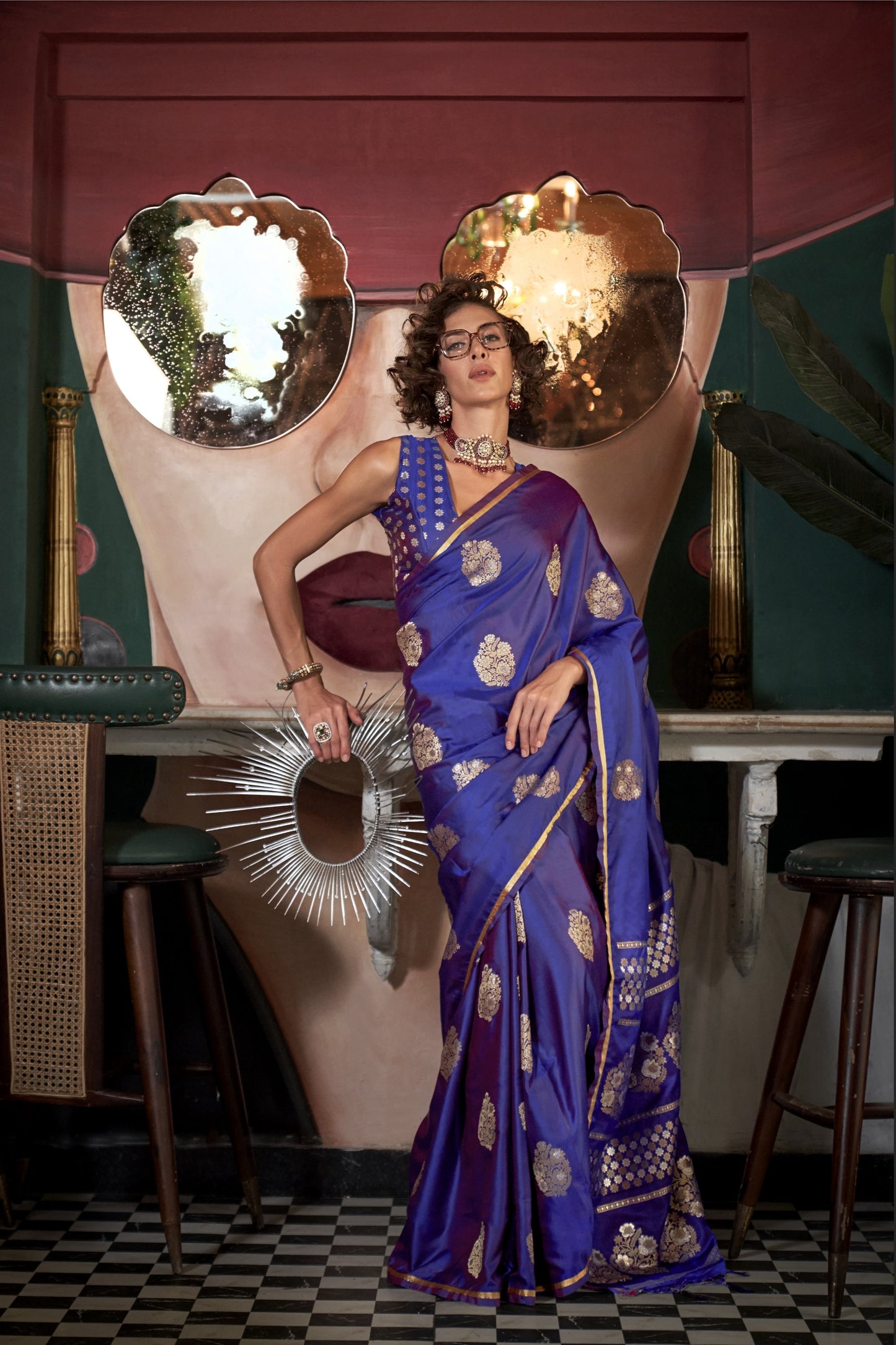 Aarohi Pure Satin Silk Saree - 6 Colours
