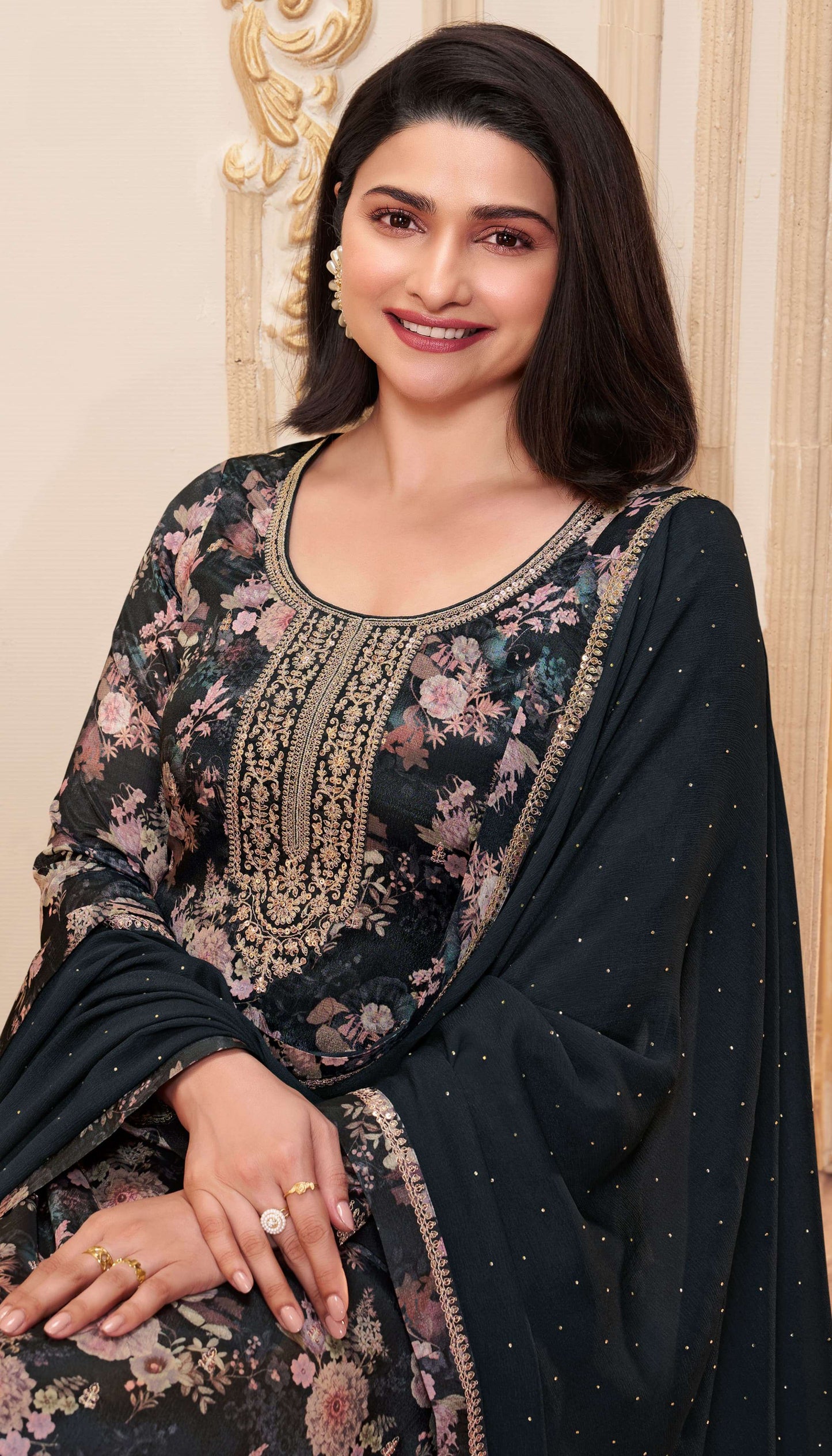 Keya Digital Printed Chinon Dress Material - 6 Colours