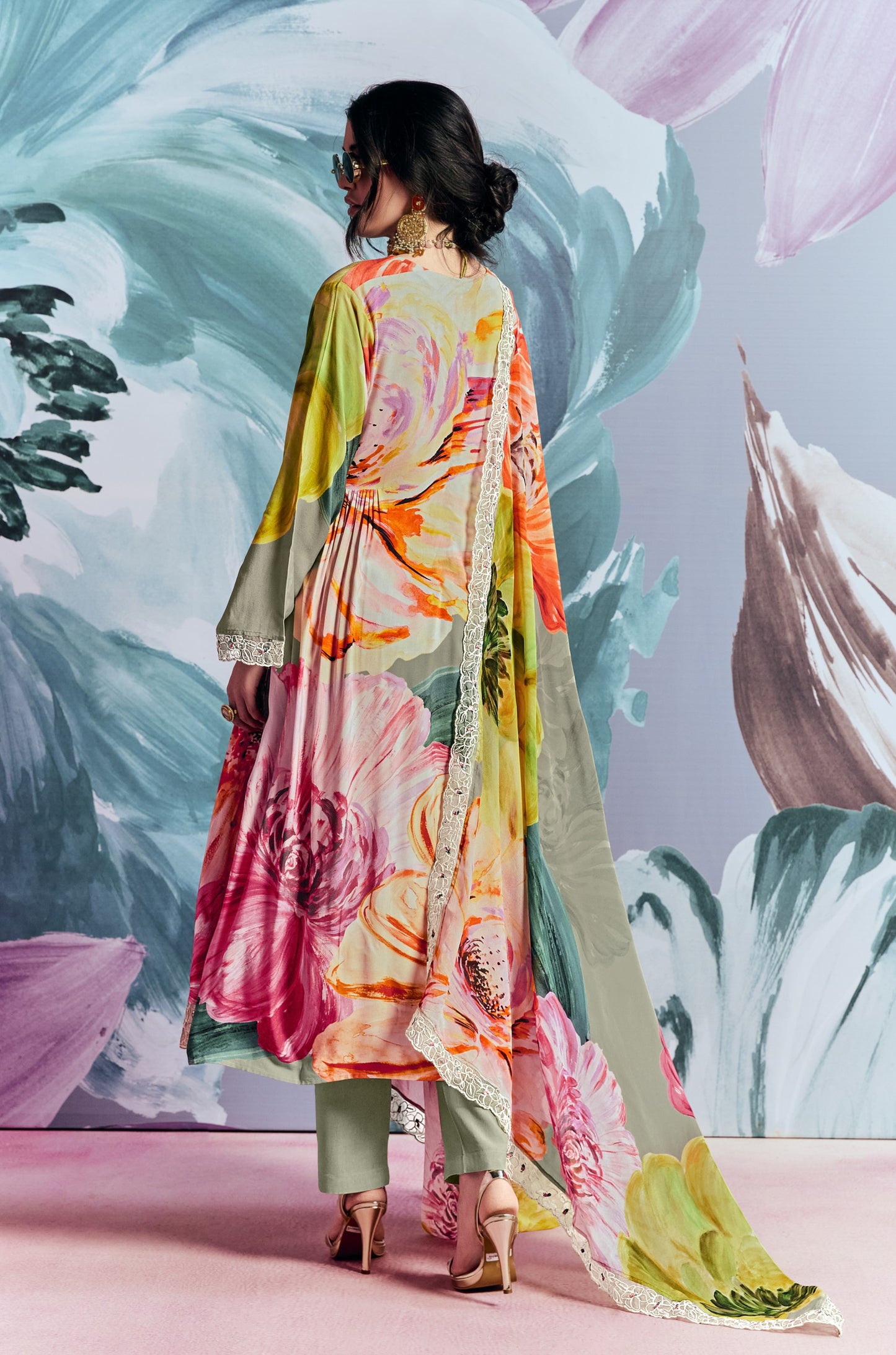 Sukriti Pure Muslin Multi Colour Dress Material