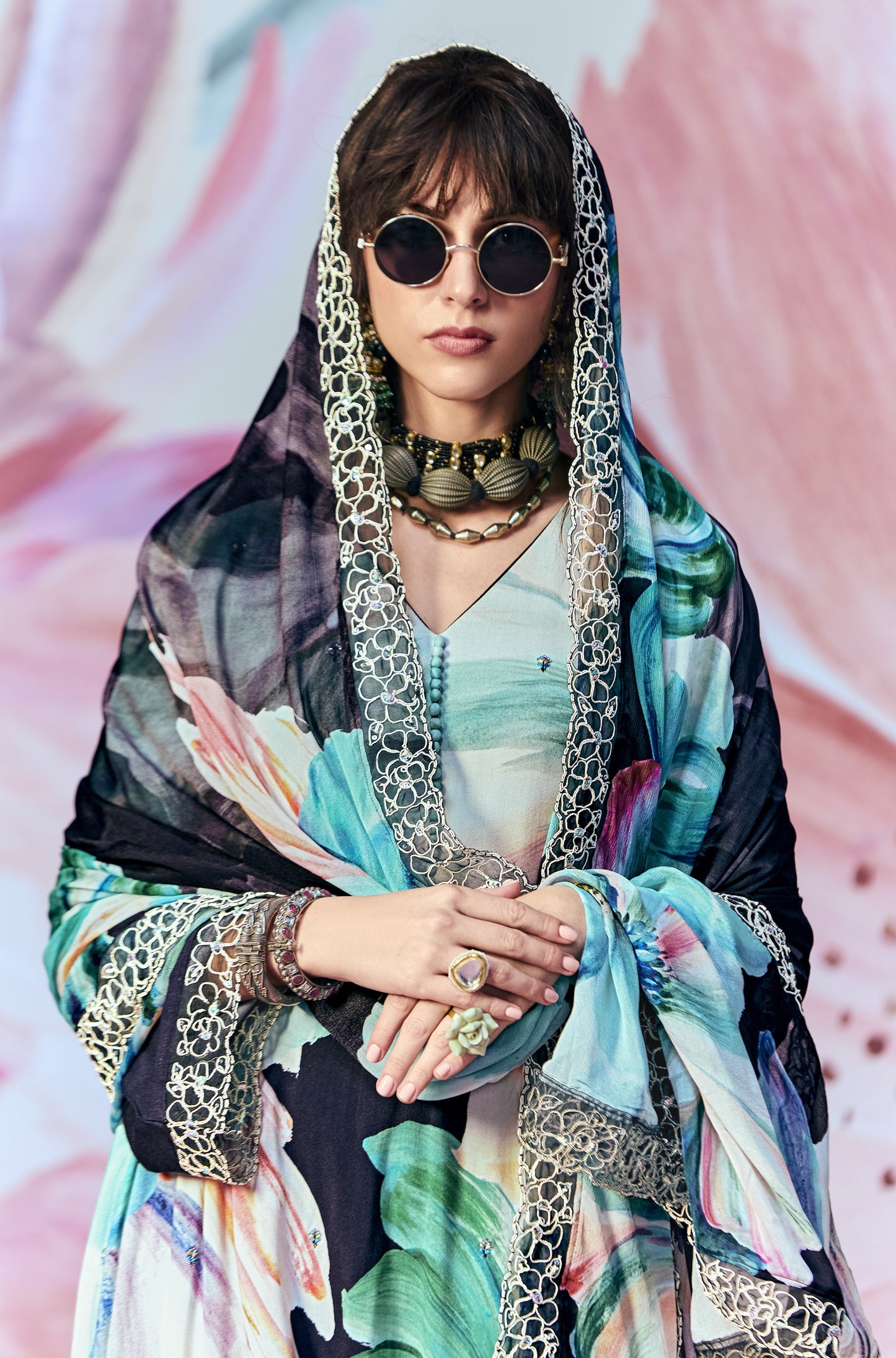 Sukriti Pure Muslin Multi Colour Dress Material