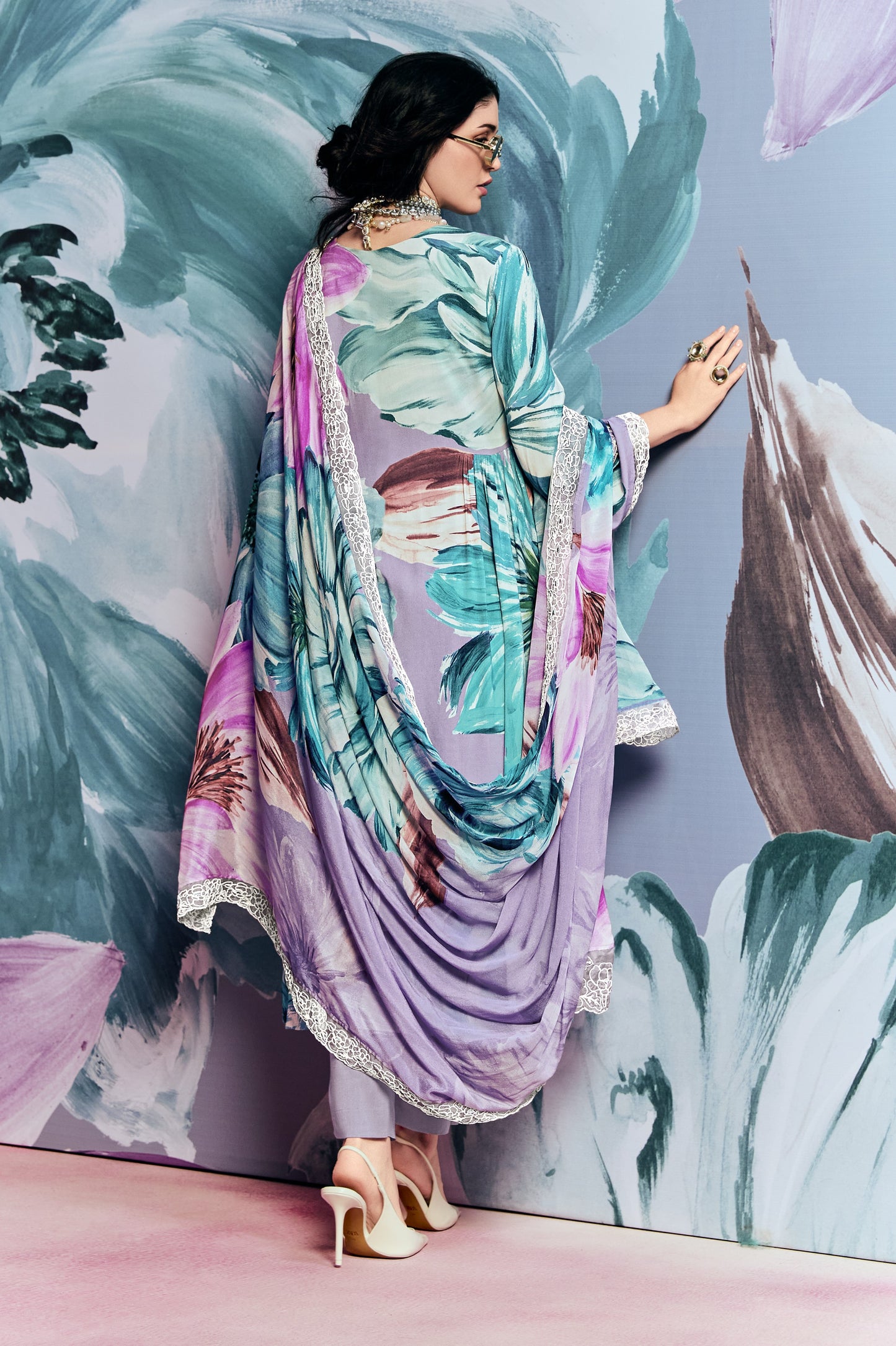 Sukriti Pure Muslin Multi Colour Dress Material