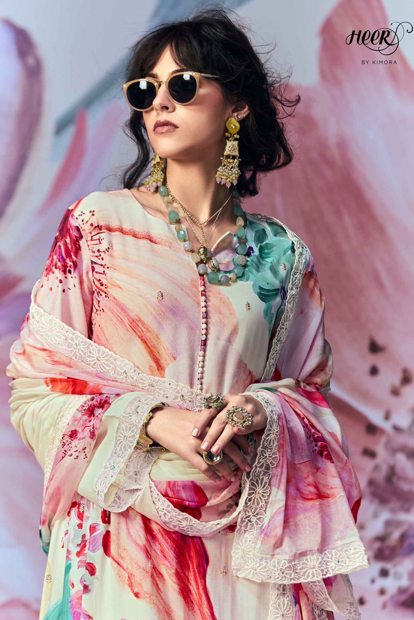Sukriti Pure Muslin Multi Colour Dress Material