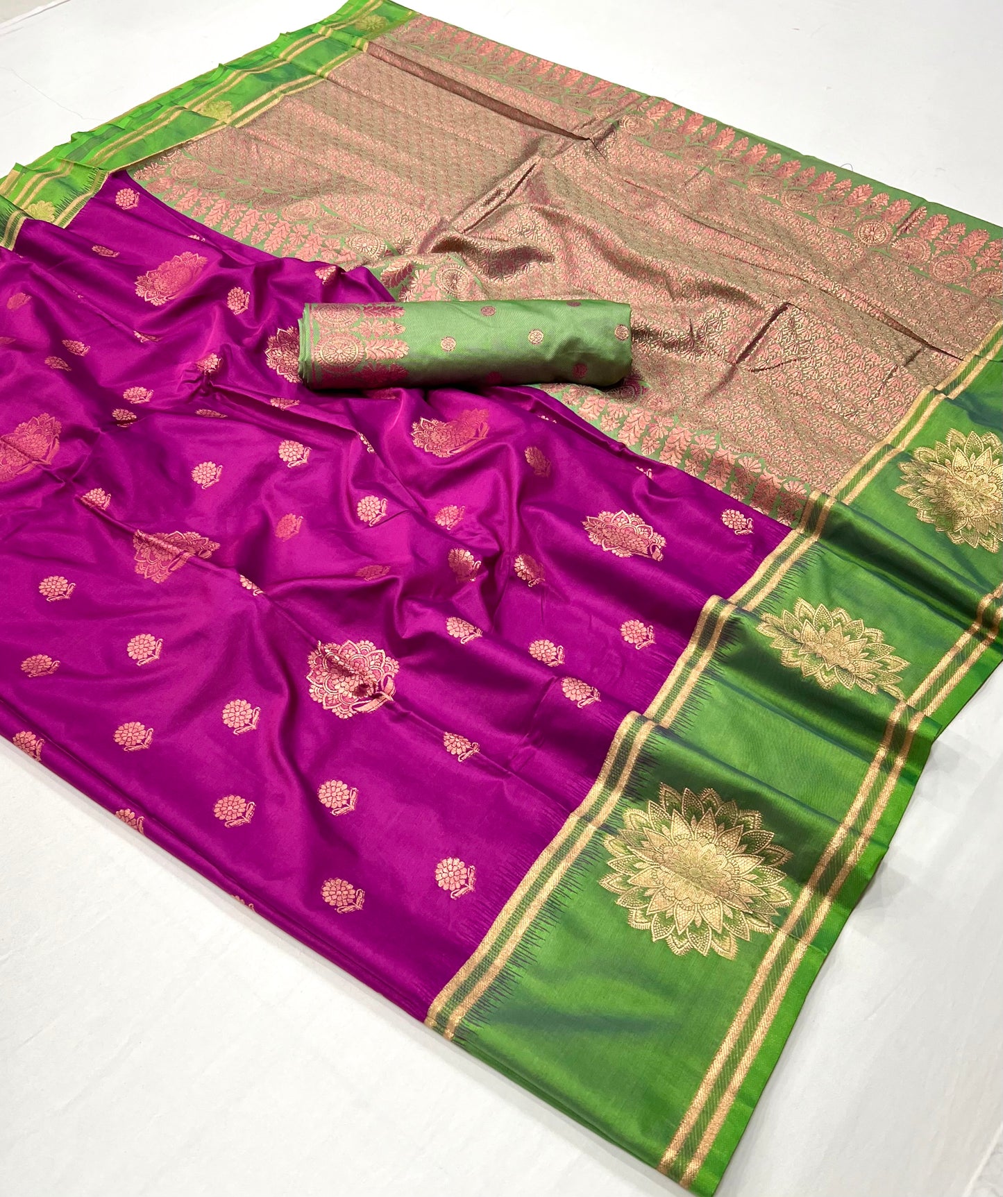 Tarini Two Tone Silk Saree - 6 Colours