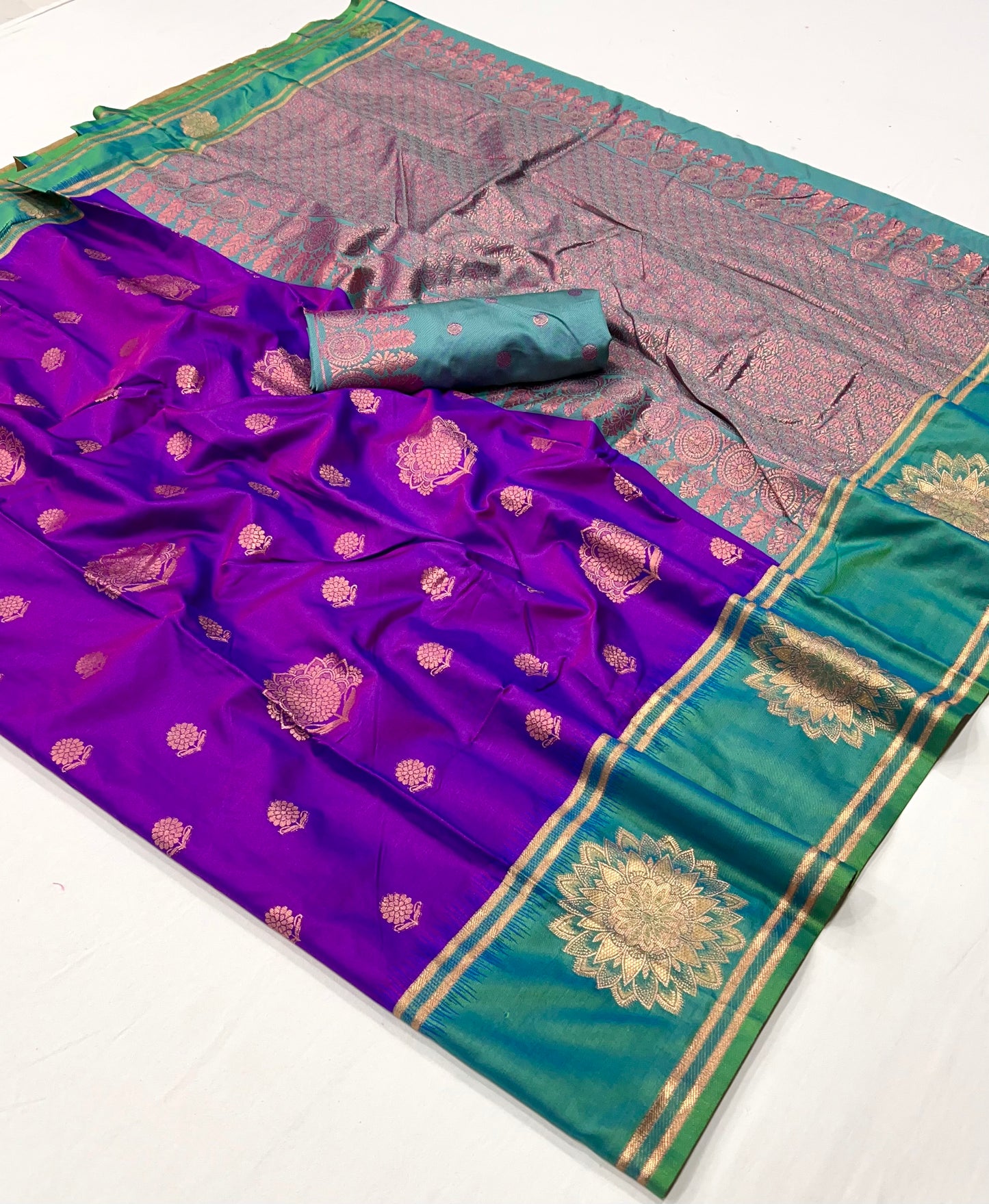 Tarini Two Tone Silk Saree - 6 Colours