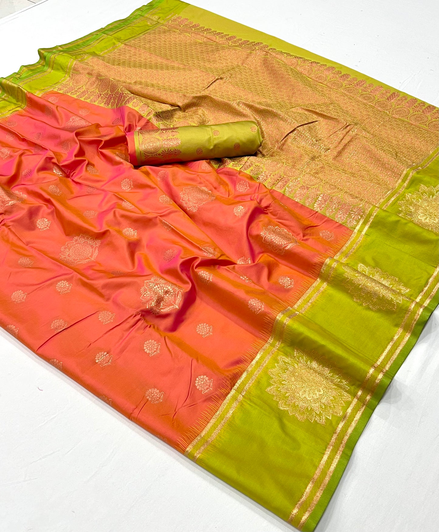 Tarini Two Tone Silk Saree - 6 Colours