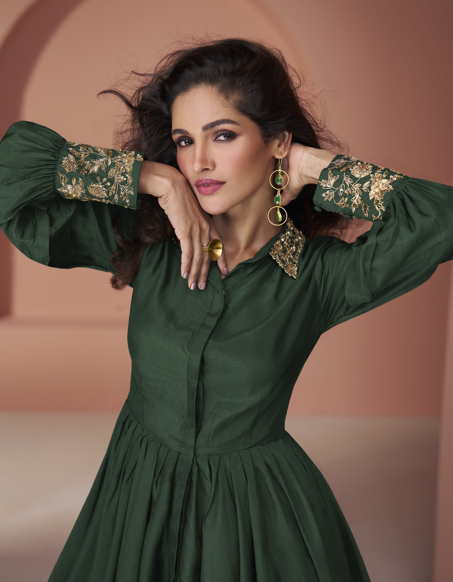 Divyanshi Green Cord Set