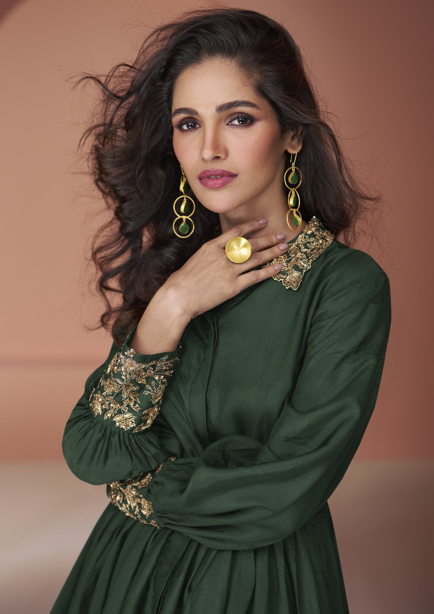 Divyanshi Green Cord Set