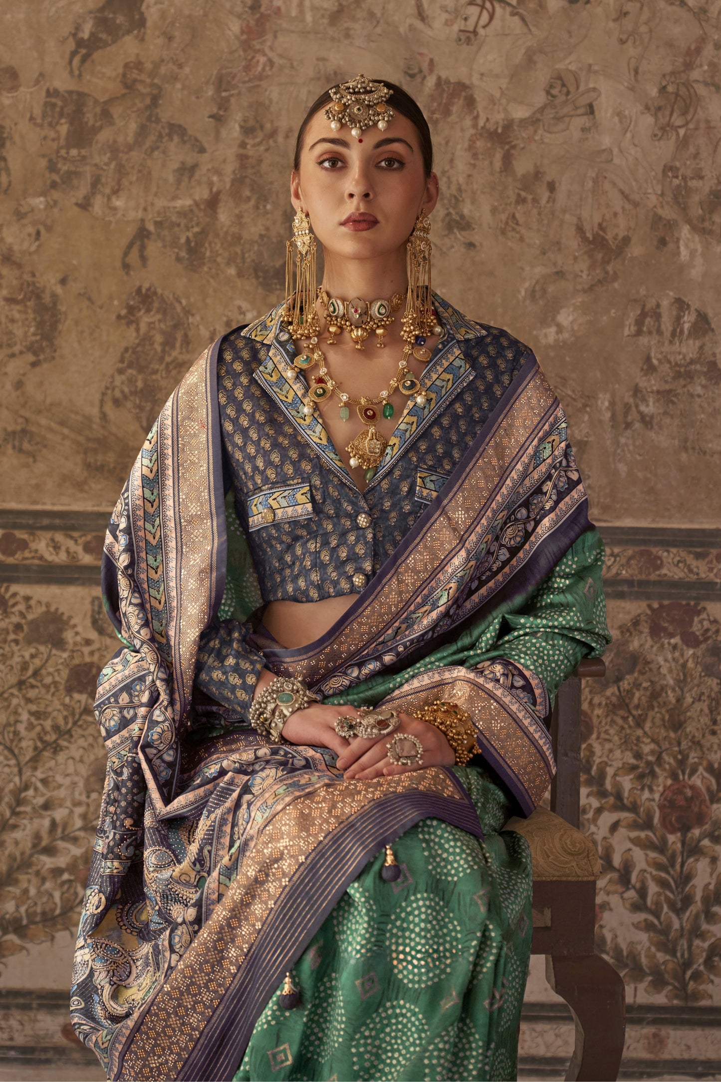 Devika Green Silk Saree