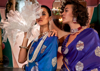 Aarohi Pure Satin Silk Saree - 6 Colours