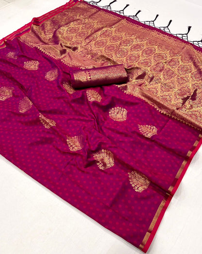 Ishani Purple Silk Saree