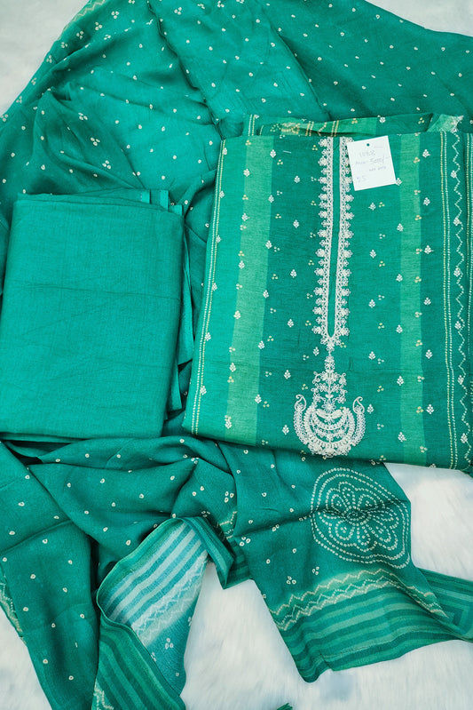 Green Silk Suit