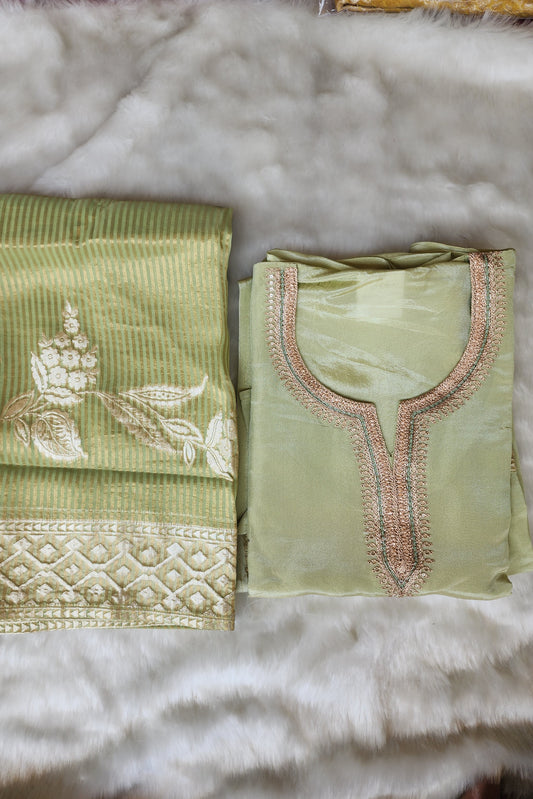 Green Shimmer Tissue Suit