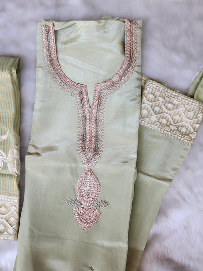 Green Shimmer Tissue Suit