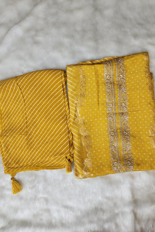 Yellow Silk Suit