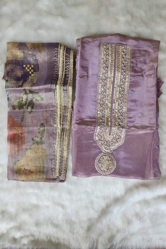 Lavender Shimmer Tissue Suit