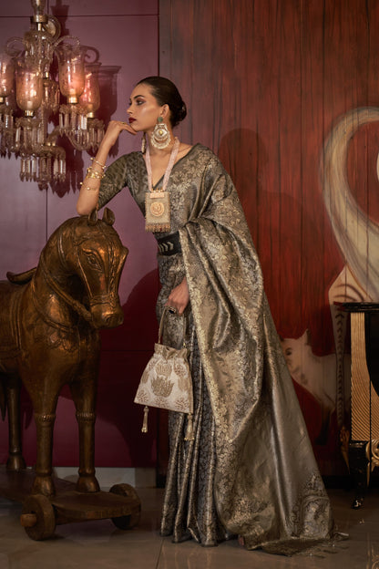 Indira Two Toned Silk Saree -8 Colours