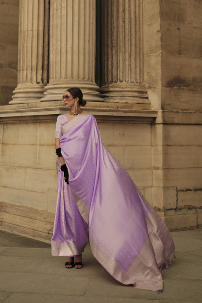 Trishna Pure Satin Silk Saree - 6 Colours