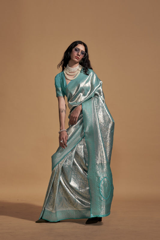 Vanya Green Kanjivaram Silk Saree