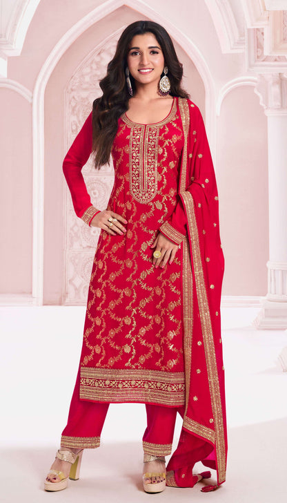 Prakriti Chinnon Dress Material - 6 Colours