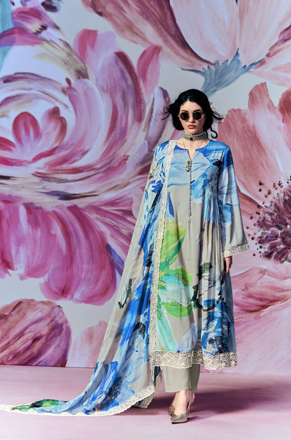 Sukriti Pure Muslin Multi Colour Dress Material