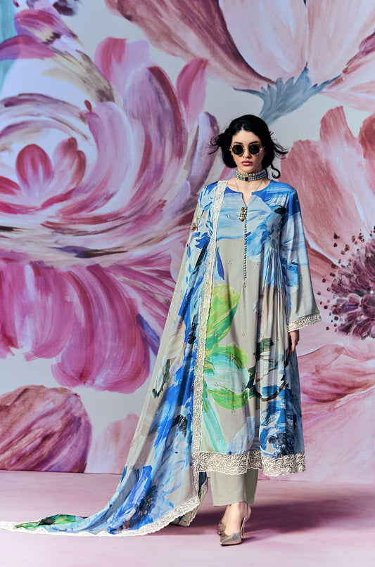 Sukriti Pure Muslin Multi Colour Dress Material