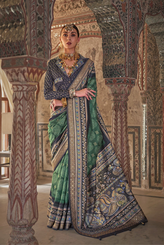 Devika Green Silk Saree