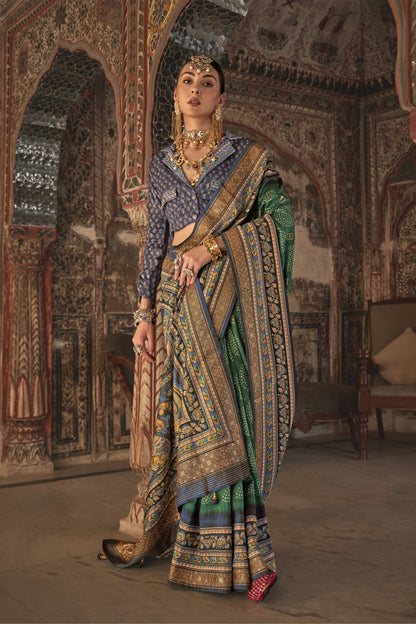 Devika Green Silk Saree